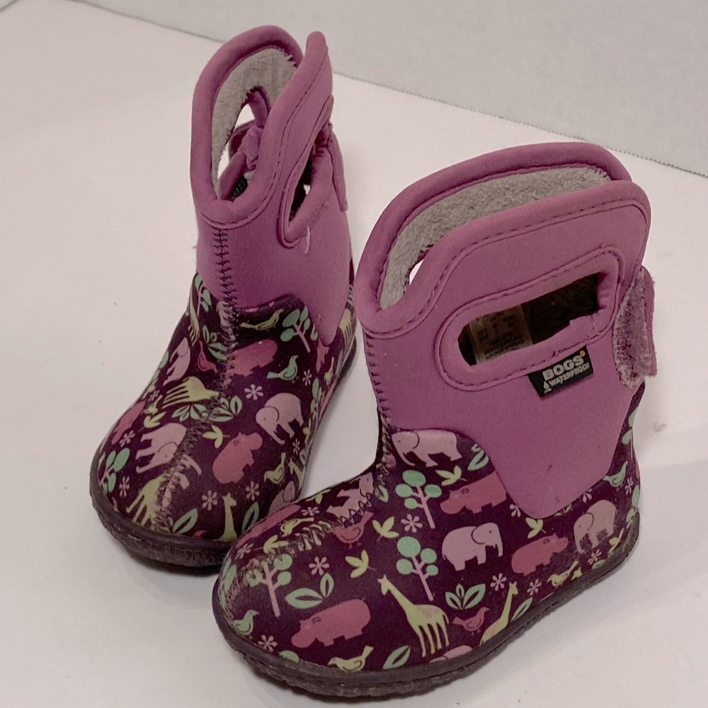 BOGS Baby Boots Insulated Waterproof Snow Animals